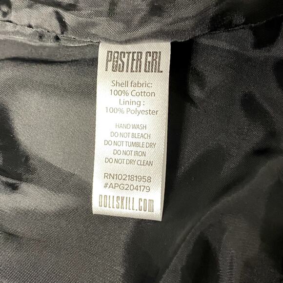 Poster Grl Emo Goth Metal Grunge Cargo Utility Zipper Strap Mini Skirt - Picture 12 of 12